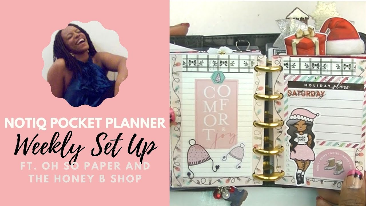 Notiq Pocket Planner Weekly Set Up || ft. Oh So Paper Co and The Honey B. Shop