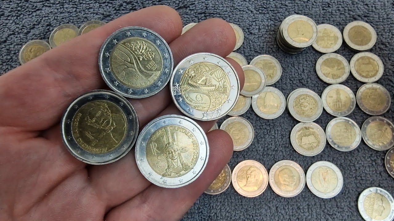 1500€ 2 euro coin hunt. What coins came out?! Rare! Collectable coins .