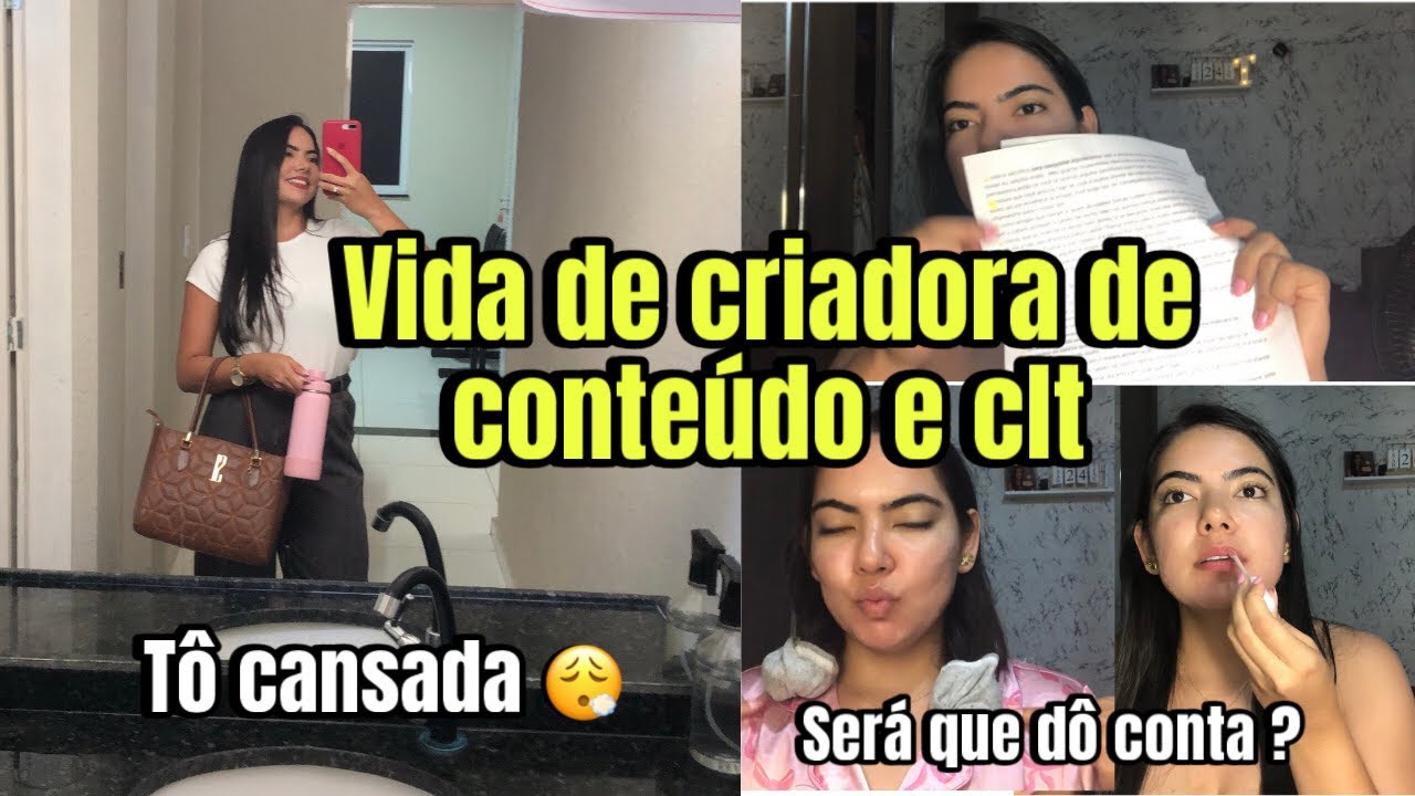 VLOG:VIDA DE CRIADORA DE CONTEÚDO E CLT|😮‍💨SERÁ QUE DÔ CONTA?😒🥹-ROTINA REAL