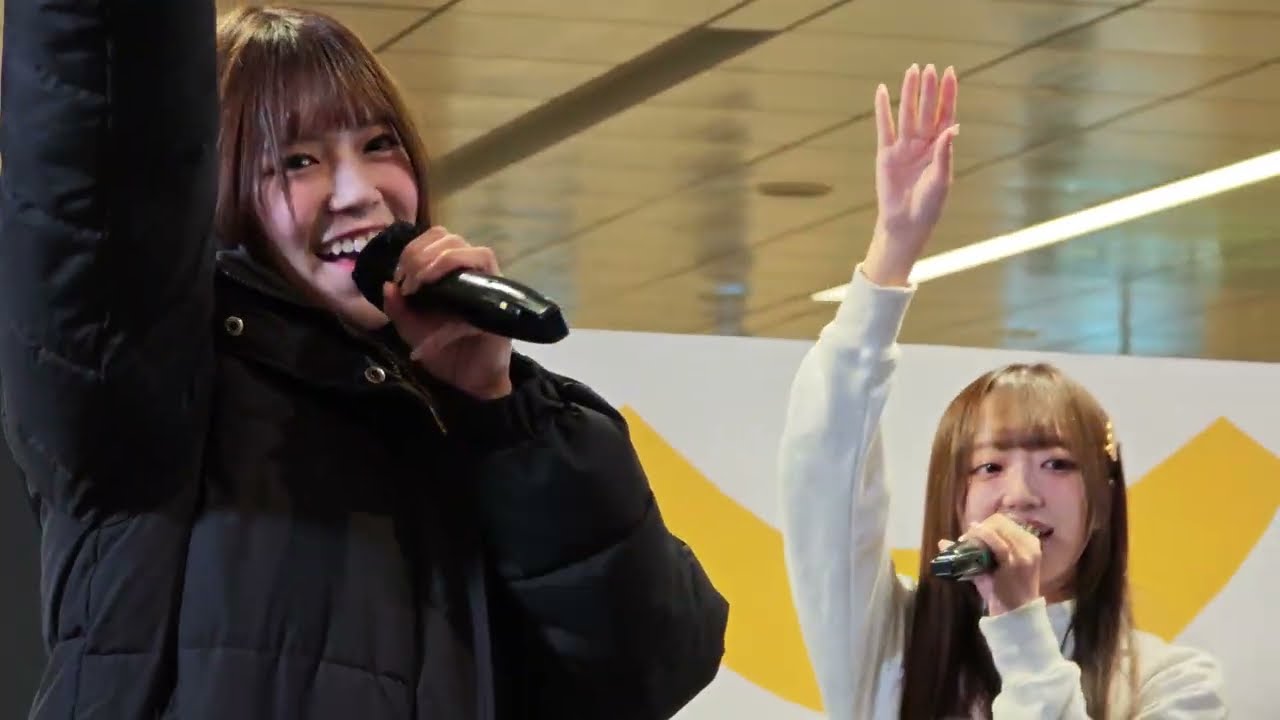 2026-01-18 ラフ×ラフ「わたしファンファーレ」リリース記念イベント＠汐留シオサイト地下歩道　公開リハその１