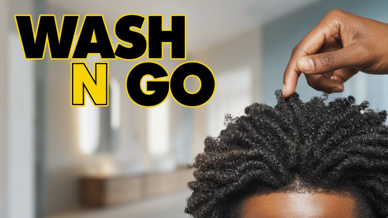 How to Do a Wash & Go on Type 4 Hair | Men’s Natural Hair Routine