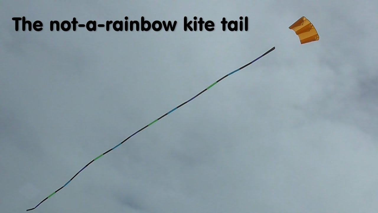 100ft Rainbow kite tail that wasn't (rainbow, that is)