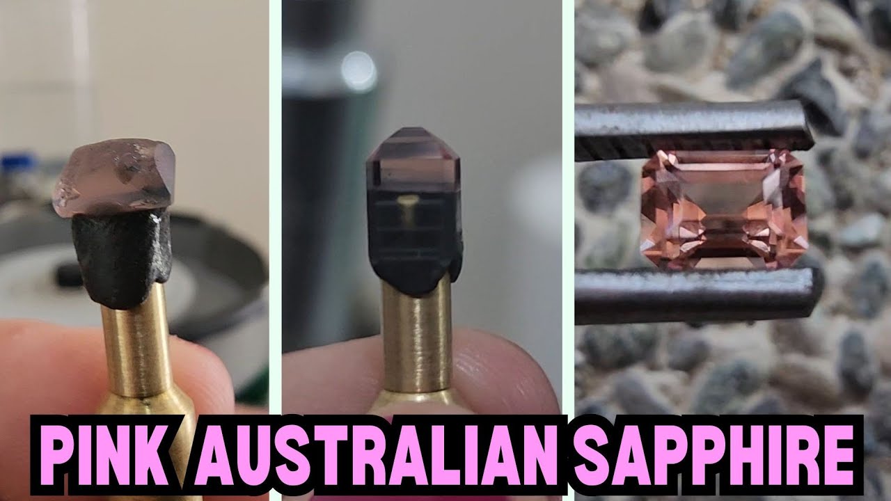Faceting My First Pink Sapphire ✨ (The Reveal is STUNNING 💎)