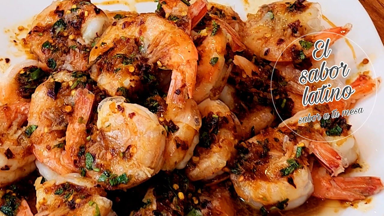 🔴La Receta Más Deliciosa! Camarones al Mojo de Ajo🦐-El sabor latino