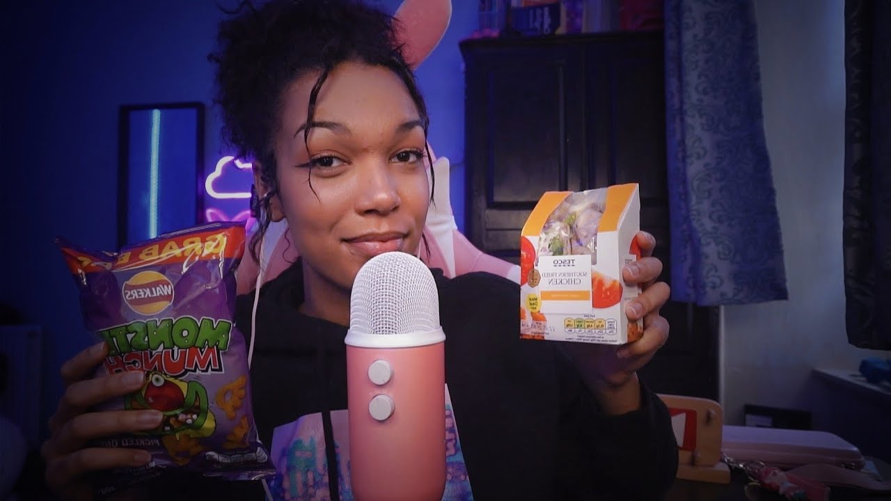 Asmr Tesco meal deal Haul/mukbang 😋