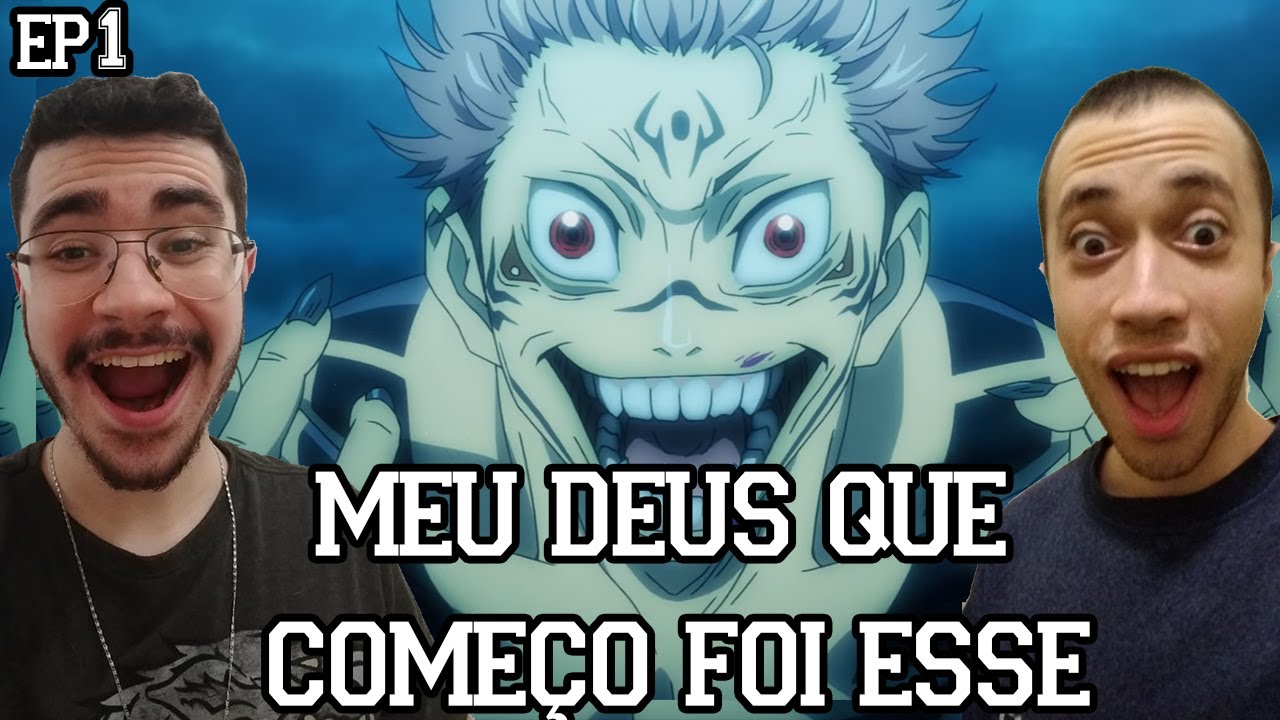 QUE COMEÇO FOI ESSE - Jujutsu Kaisen Episódio 1 React