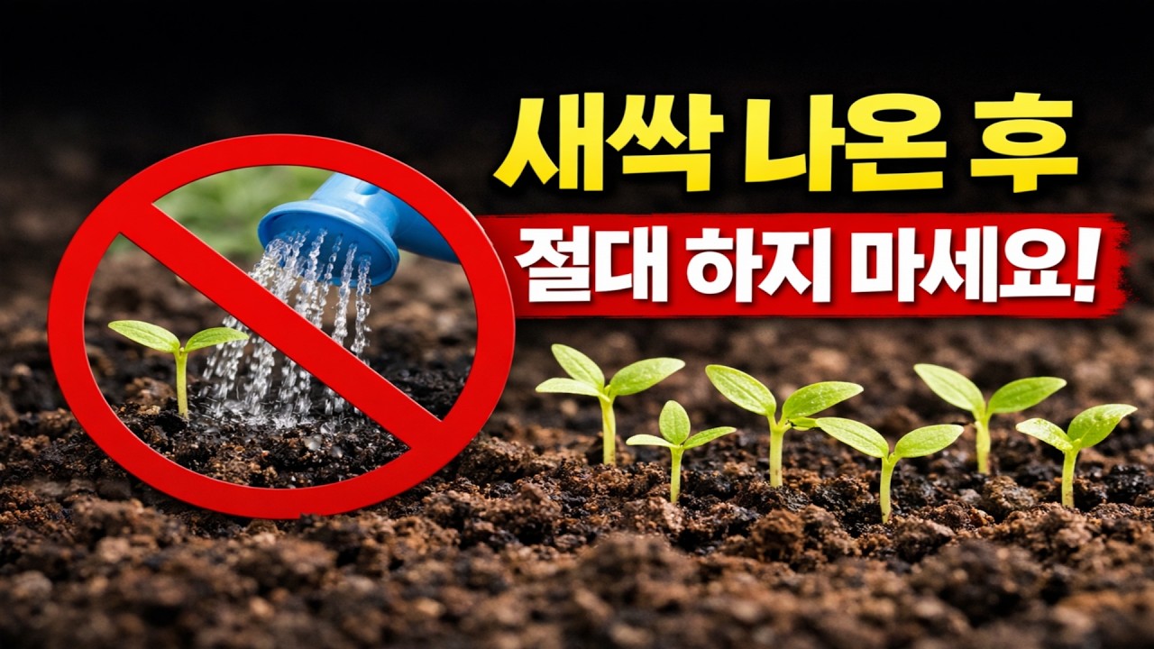 새싹이 돋아난 후 절대 하지 마세요! 식물 초보가 99% 저지르는 5가지 치명적인 실수