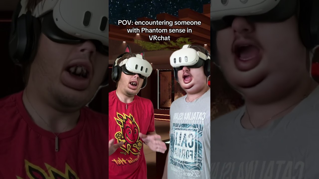 Средний момент в VR-чате #vr #vrchat #игры #cringe #vrchatlife #phantompain
