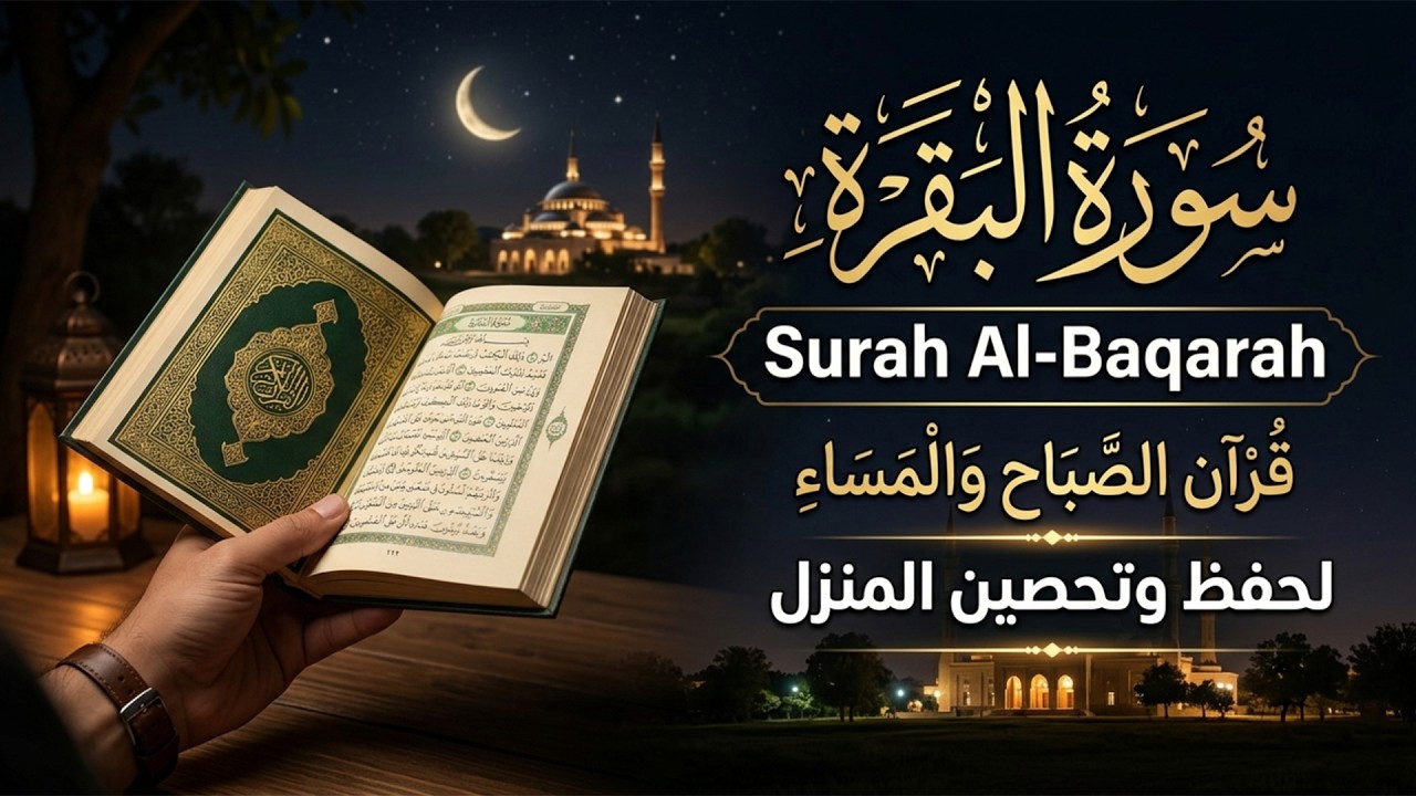 سورة البقرة _ قران الصباح و المساء لحفظ وتحصين المنزل وجلب البركة | Sourah Baqara quran karem