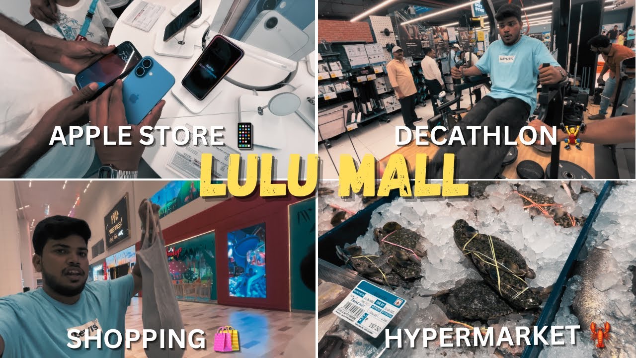 लुलु मॉल लखनऊ में क्या क्या है? पूरा घूम के दिखाया! 😲🍔🛒