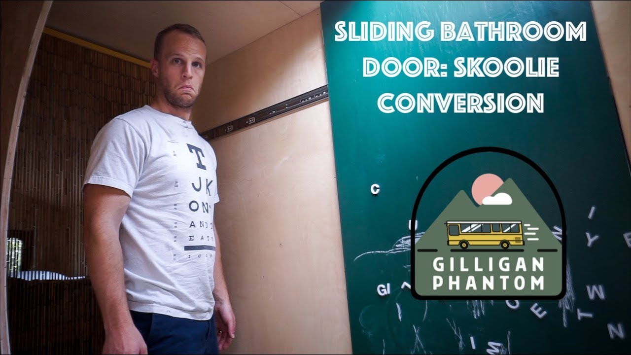 You Can Make a Sliding Door With Drawer Slides in a Skoolie: School Bus Conversion Ep 49