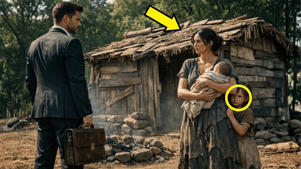 Millonario encuentra a una viuda y niños viviendo escondidos en su casa vieja… y lo que hace…