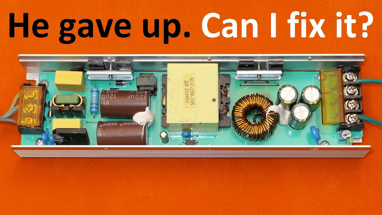 Failed 24V 10A power supply repair
