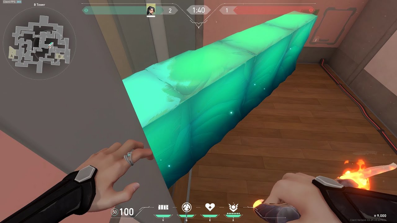 Sage one-way wall on split
