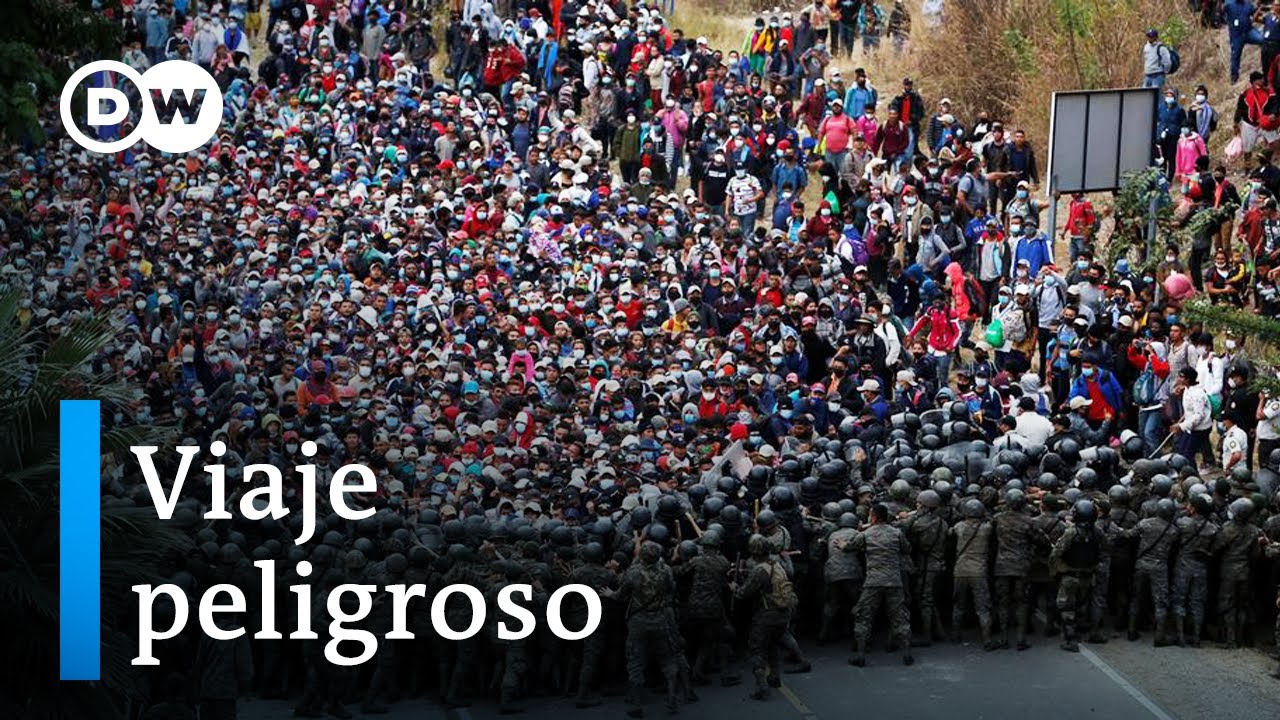 Reprimen a la caravana en Guatemala