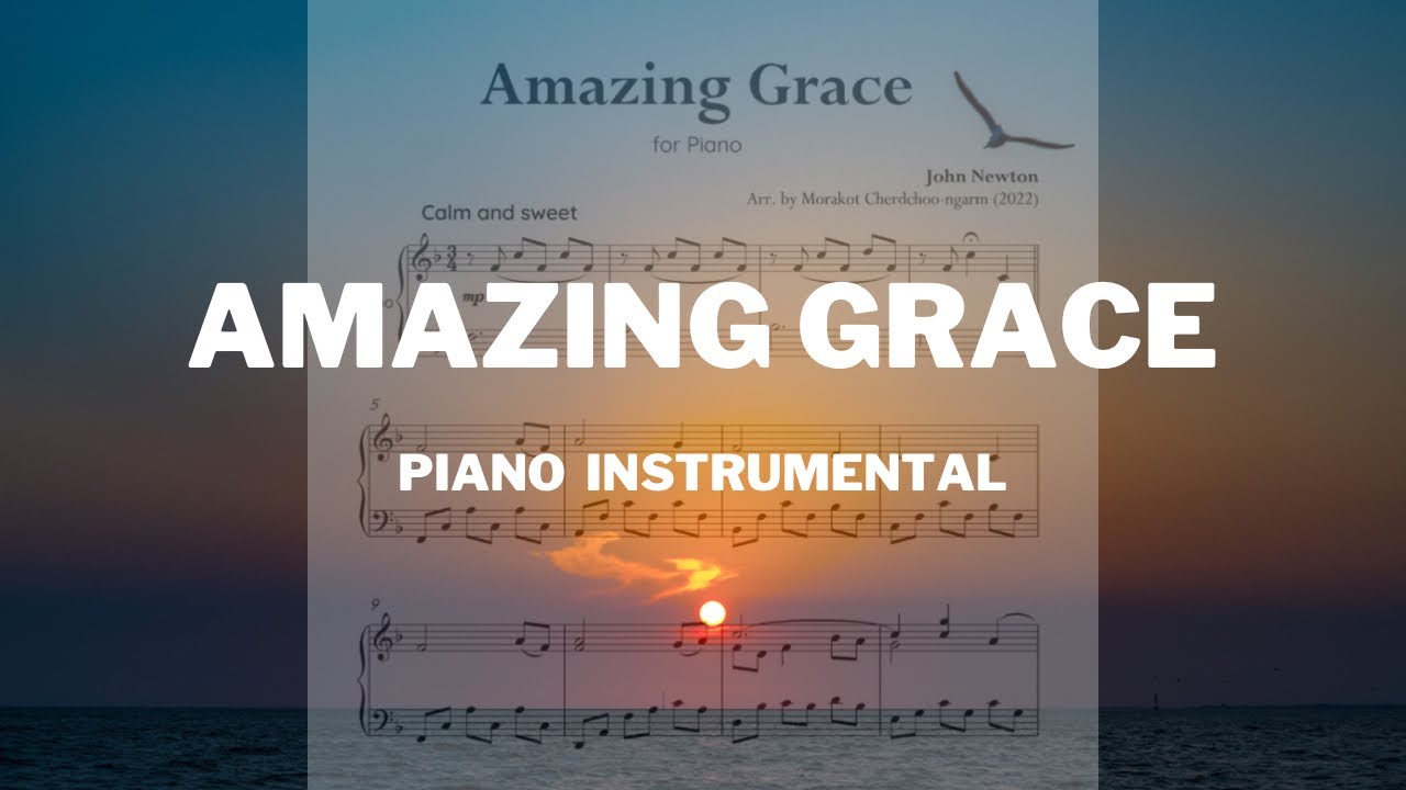 Amazing Grace | Piano Instrumental | Sheetmusic | Relaxing Music 🎶 Sheetmusic