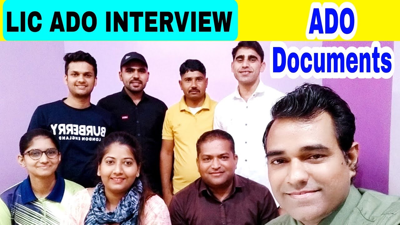 Lic ado interview documents l LIC ADO Interview questions l PD Classes Manoj Sharma