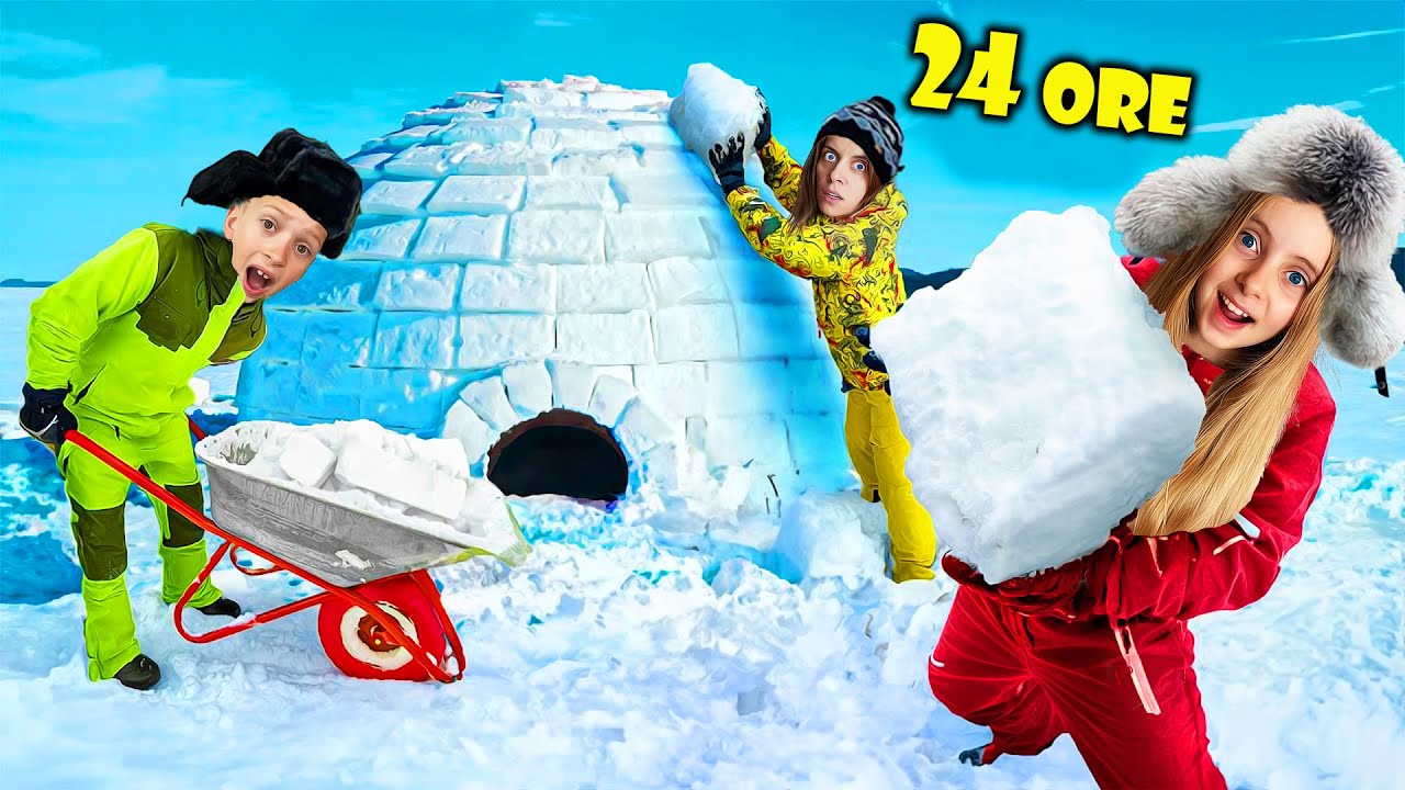 ⏰ 24 de ORE în IGLOO ⛺ IARNA se întoarce ❄️ FILMUL