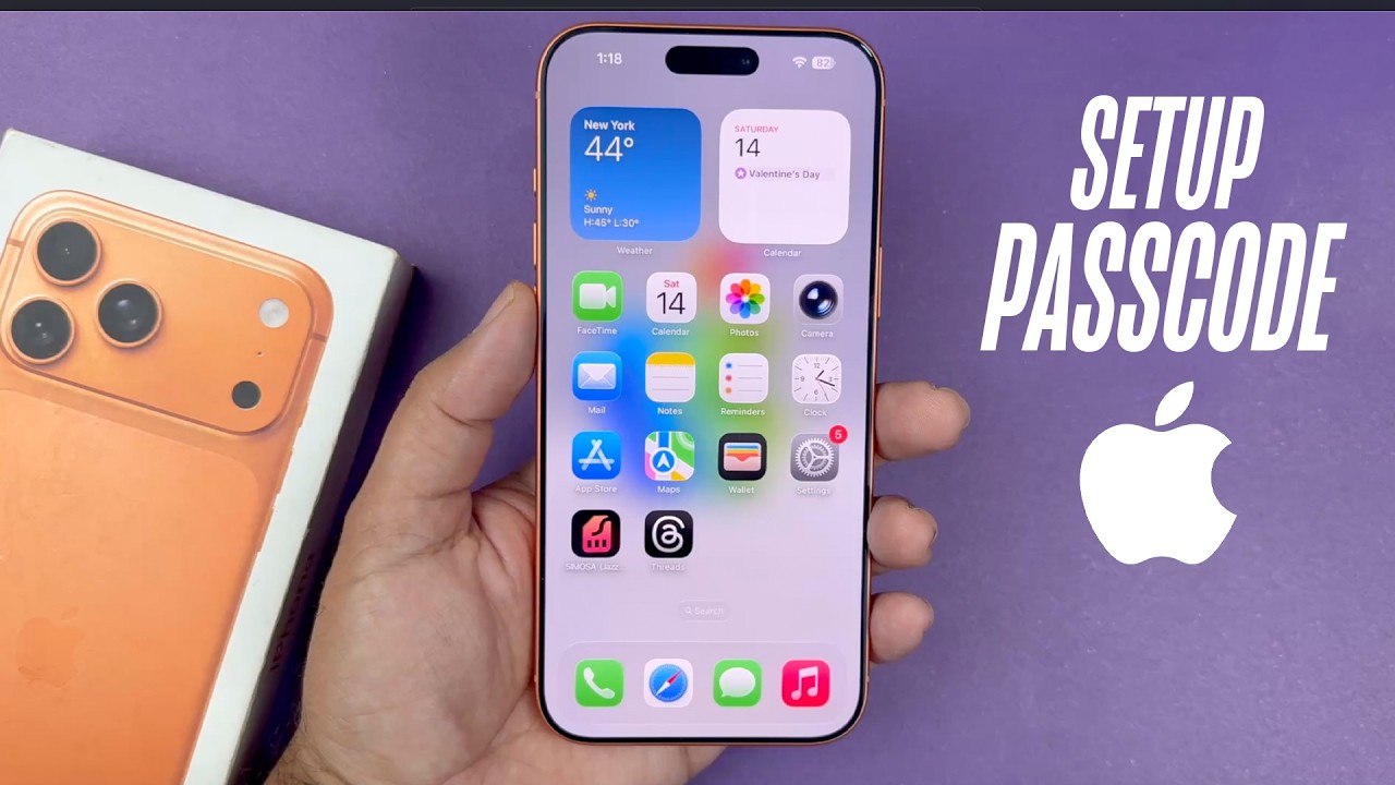 iPhone 17 Pro Max - How To Set Up Passcode