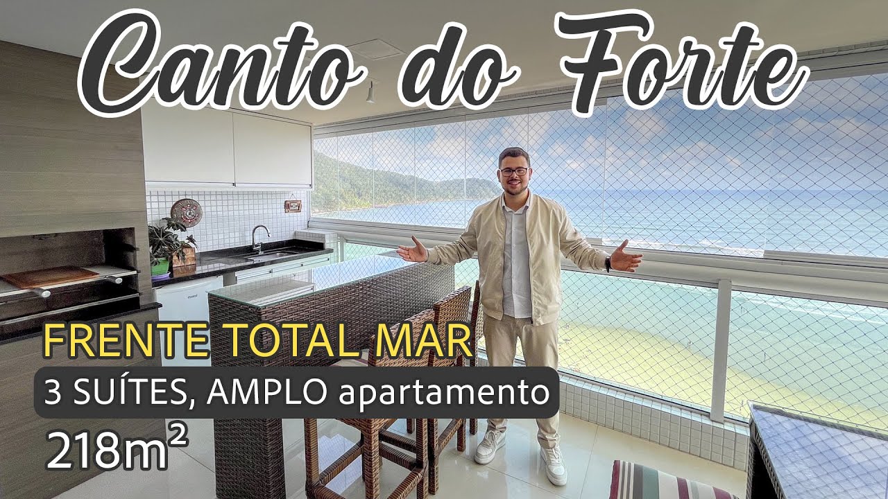 Apartamento FRENTE MAR no Canto do Forte, em Praia Grande/SP
