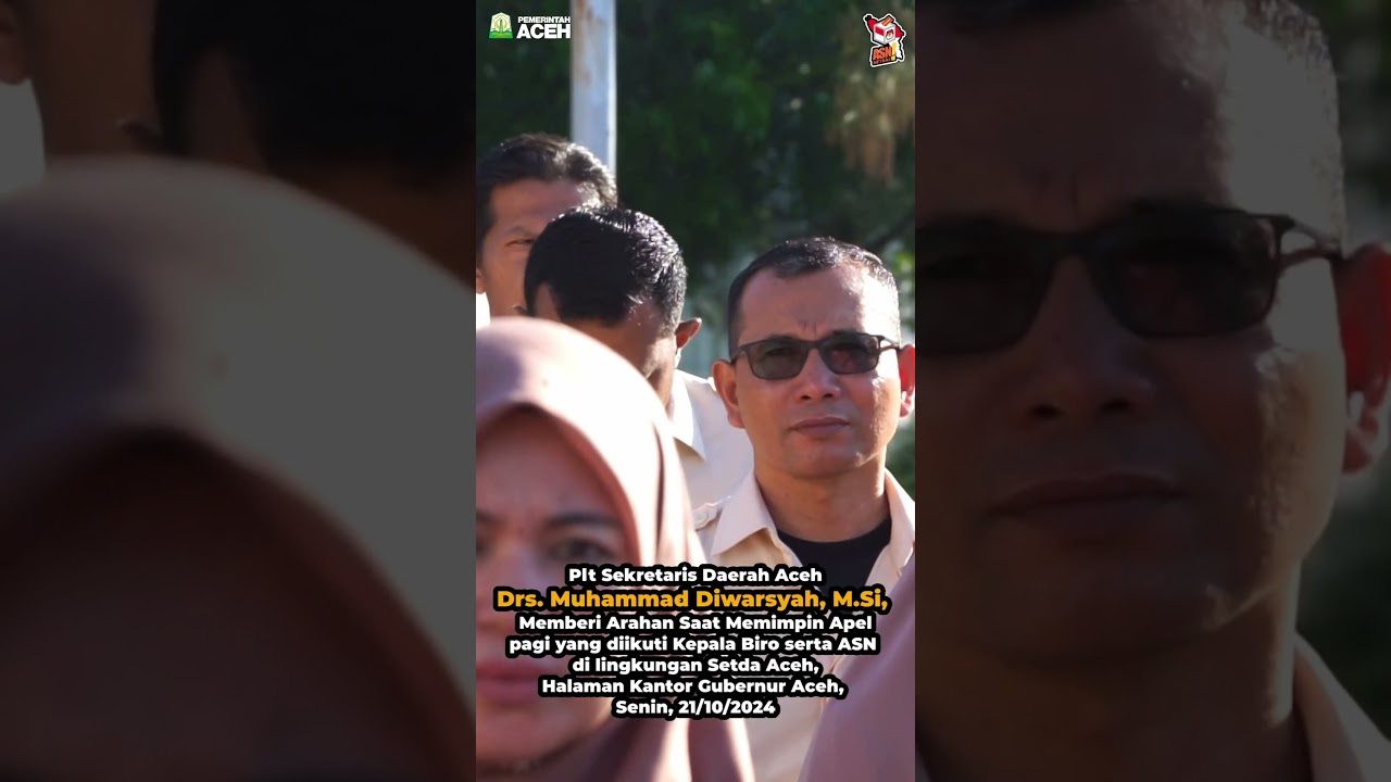 Plt Sekda Aceh Memimpin Apel Pagi Yang Ikuti Seluruh ASN Dilingkungan Setda Aceh. #aceh