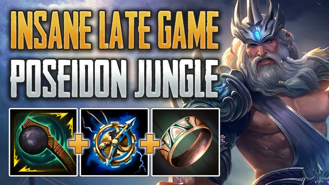 INSANE LATE GAME! Poseidon Jungle Gameplay (SMITE Conquest)