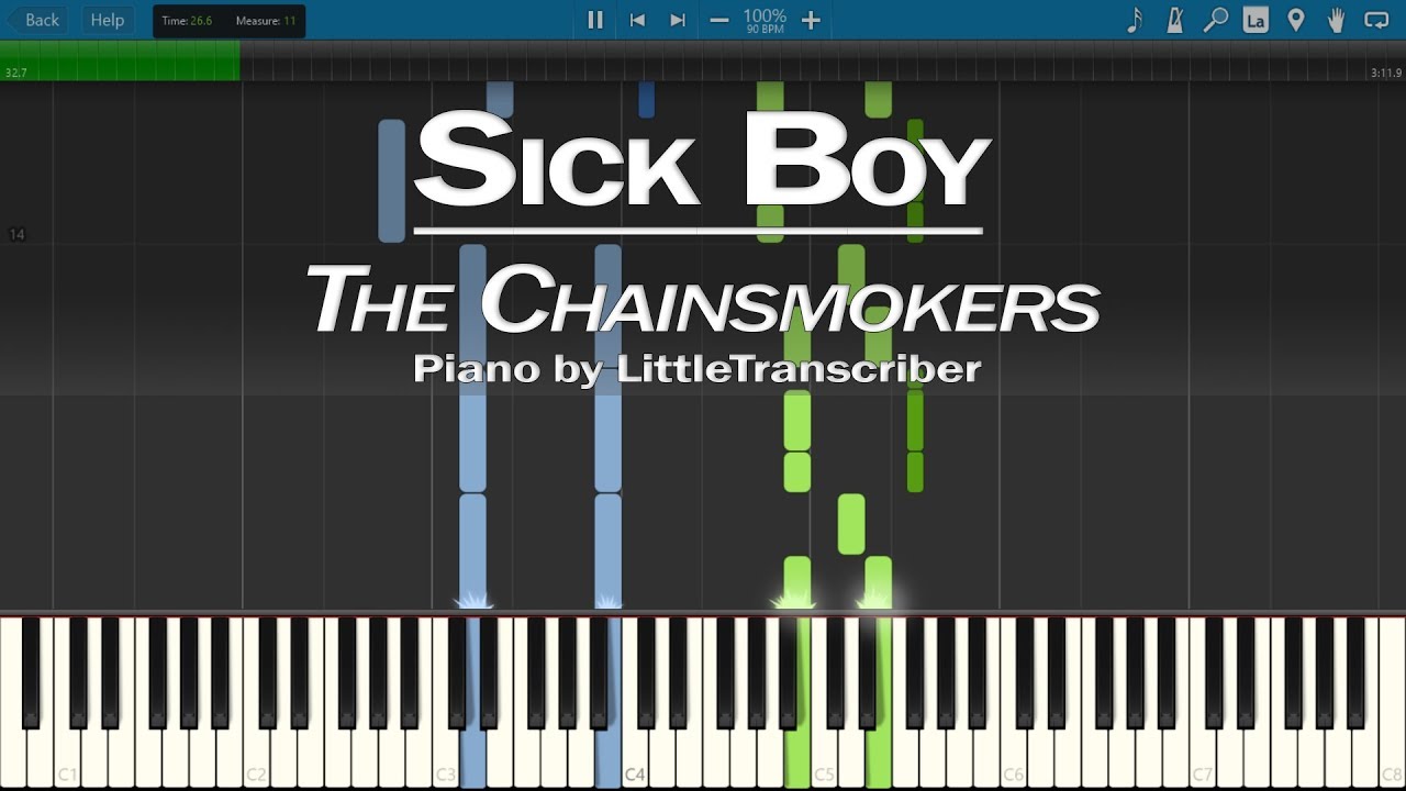 The Chainsmokers - Sick Boy (Piano Cover) by LittleTranscriber