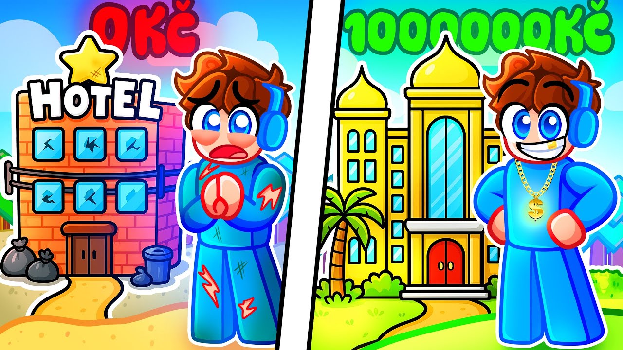 Utrácím 250,000,000 Kč za LUXUSNÍ HOTEL v Robloxu!