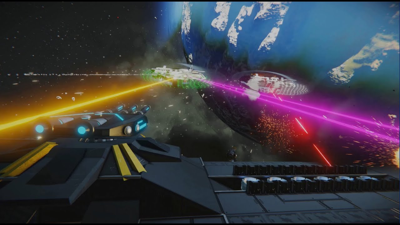 Space Engineers Space battles (cinematic montage)