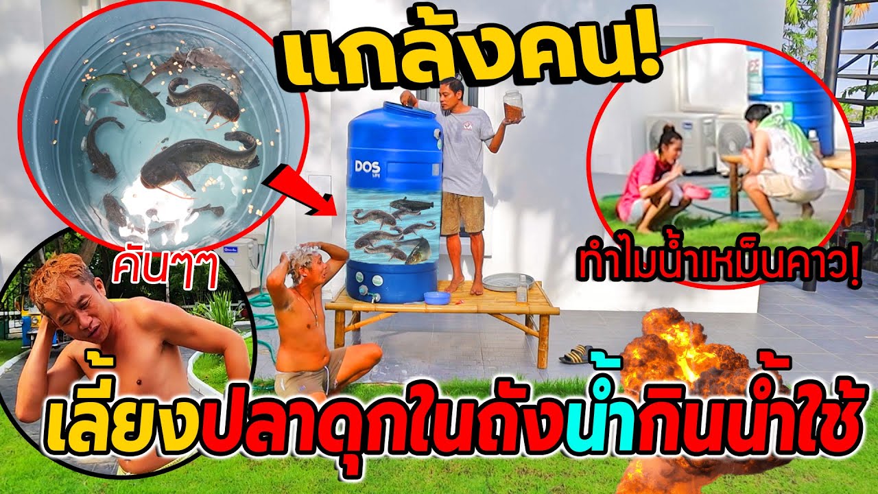 แกล้งคน เลี้ยงปลาดุกในถังน้ำกินน้ำใช้!! ช็อคกันทั้งบ้าน โคตรคัน