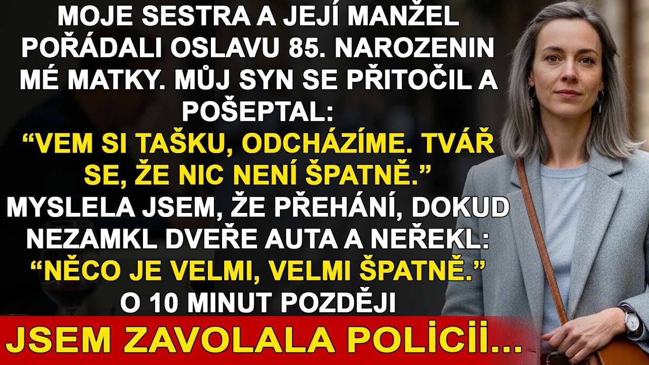 Myslela jsem, že je to jen narozeniny mé matky, dokud můj syn nezamkl auto a neřekl:„Něco je špatně“