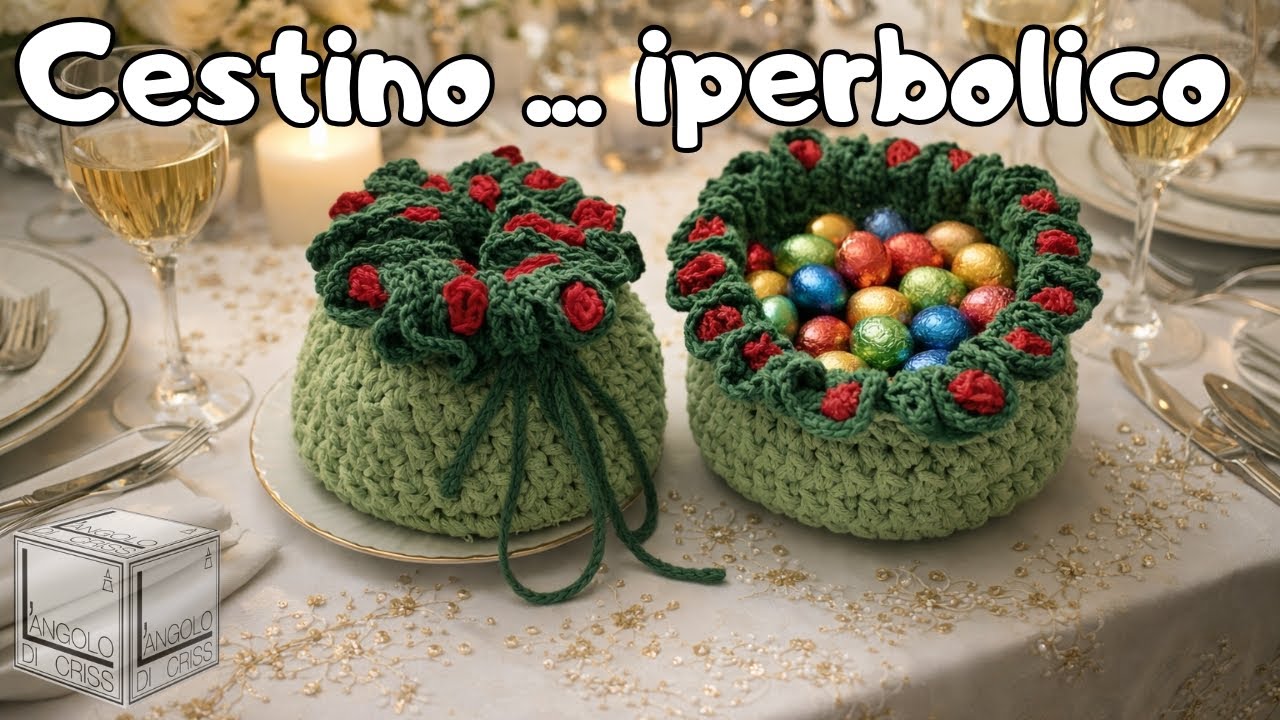 🔴 LIVE - L'uncinetto iperbolico sposa un cestino delizioso  🥰