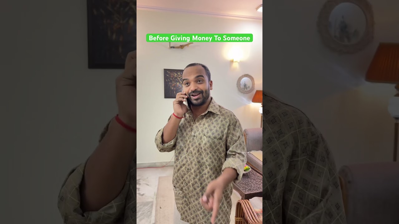 Before Giving Money To Someone 