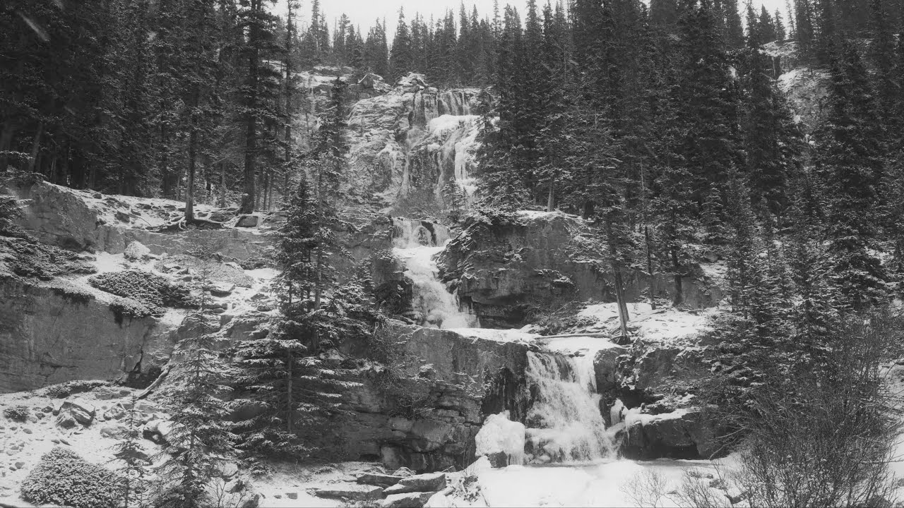 Frozen Falls of Canada – Ep 4 | 4K Stanley Falls Winter Ambience | Powerful Waterfall White Noise