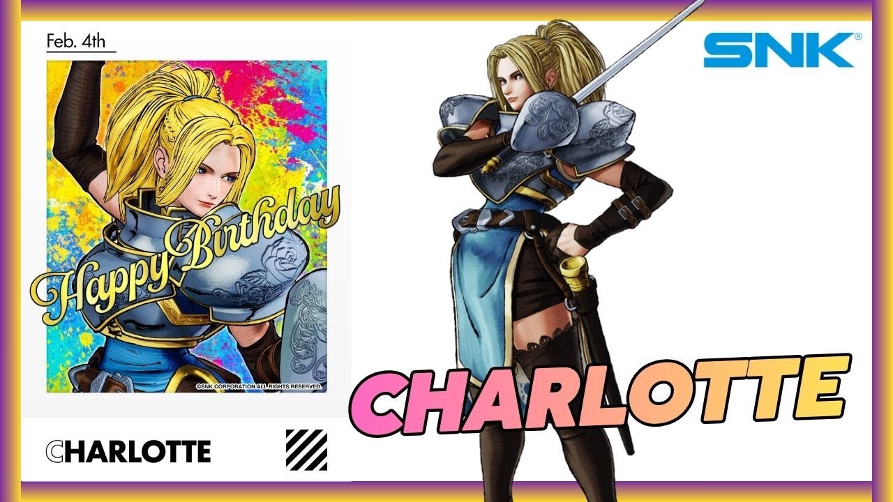 FELIZ ANIVERSÁRIO CHARLOTTE! 04/02 A Rainha da Espada de Samurai Shodown Faz Anos Hoje! 🎉⚔️🇫🇷