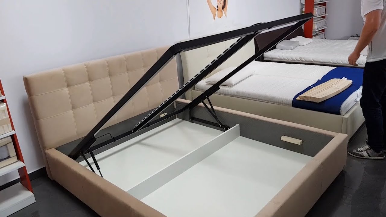 Montaż łóżka z pojemnikiem ( ze skrzynią ) na pościel instrukcja. Jak działa pojemnik na pościel?