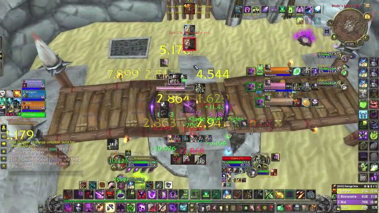 Affliction Warlock MOP Arena - 2.2k MMR Games