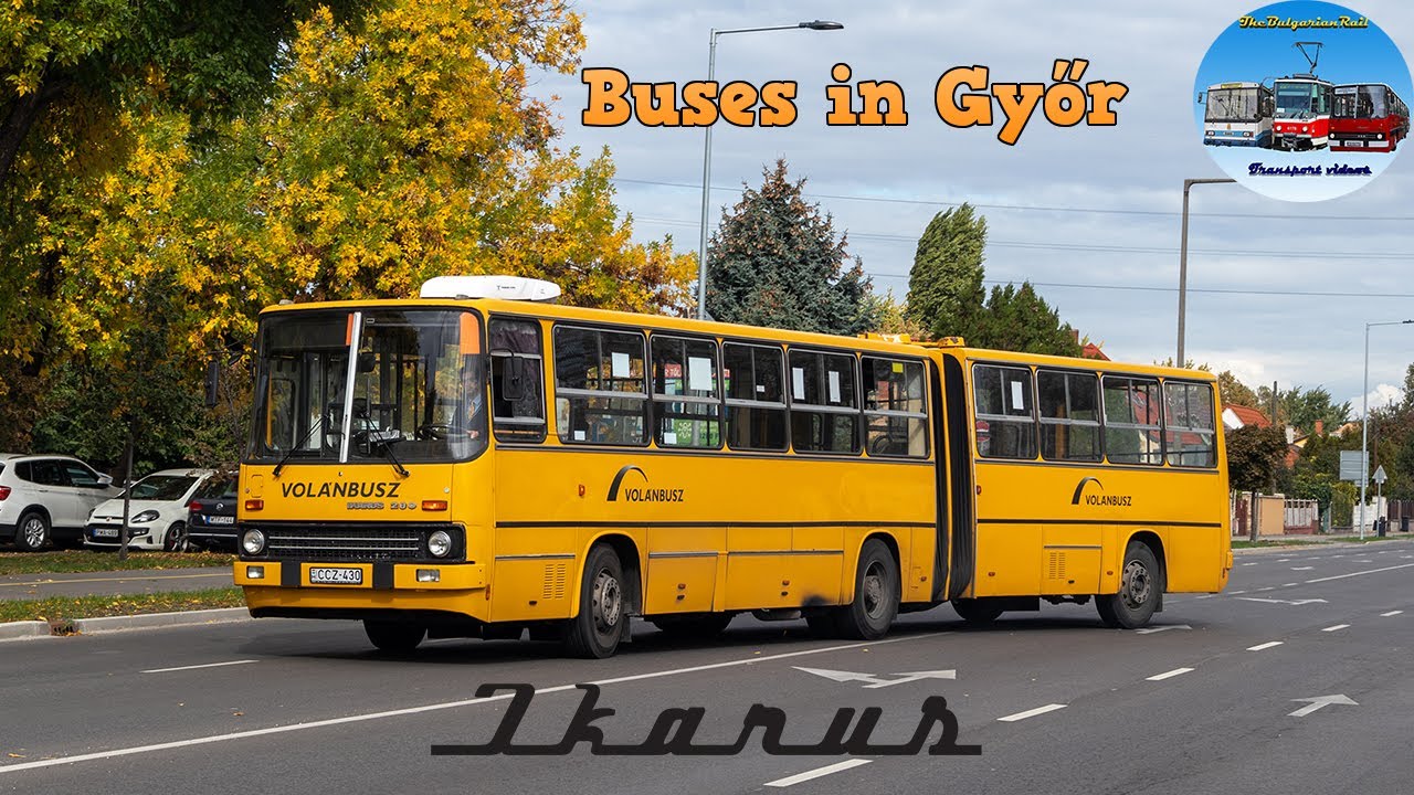 Ikarus buses in Győr 🇭🇺 and ride on Ikarus 280🚌