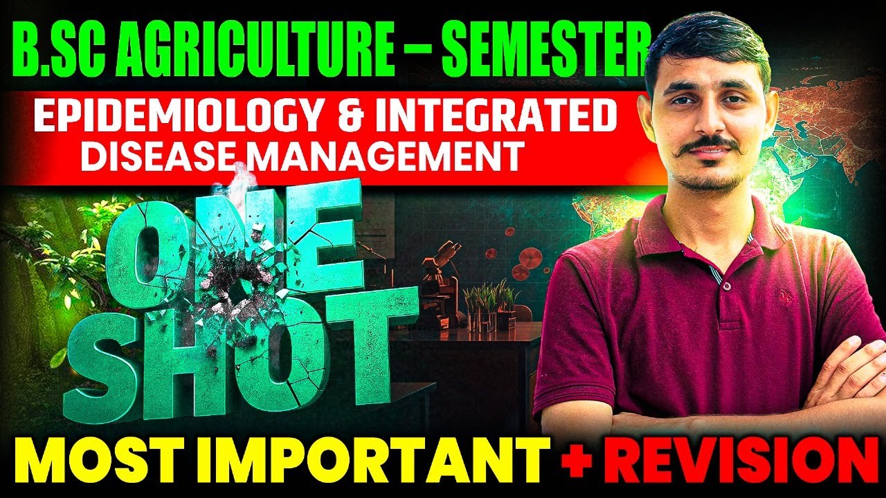epidemiology and integrated disease management one shot class bsc agriculture classes #kamleshsir