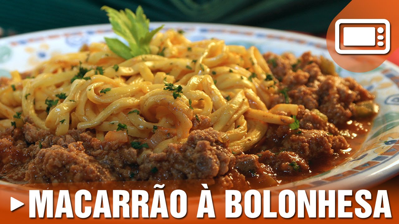 Macarrão a Bolonhesa de Microondas