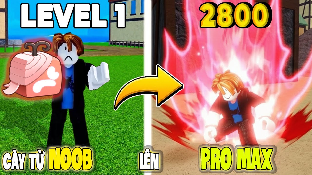 Hành Trình Leo Từ Level 1 Lên Pro Max Bằng Trái Pain với Blox Fruits