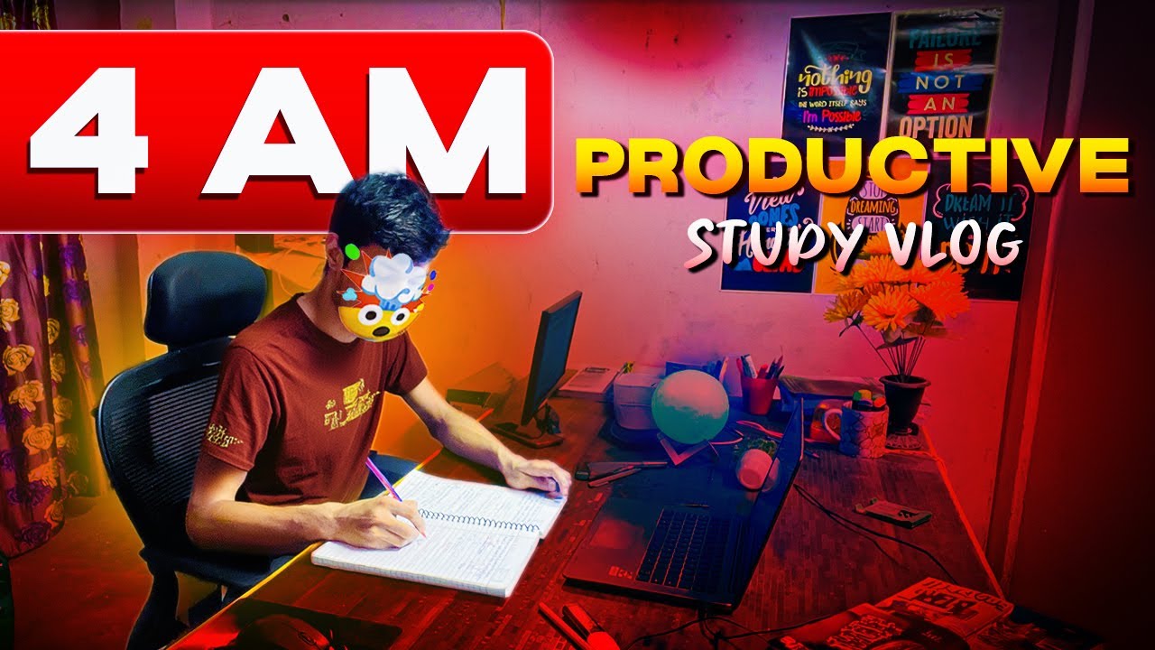 STUDIED TILL 4AM 📚 : STUDY VLOG || Unlocking 4 AM PRODUCTIVITY📝