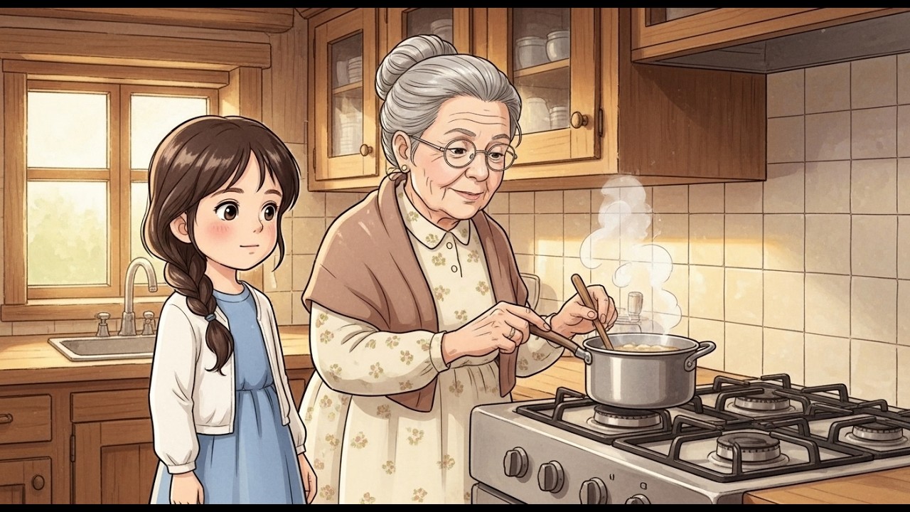 A Cozy Rainy Day with Grandma | Relaxing Ghibli Cooking ASMR