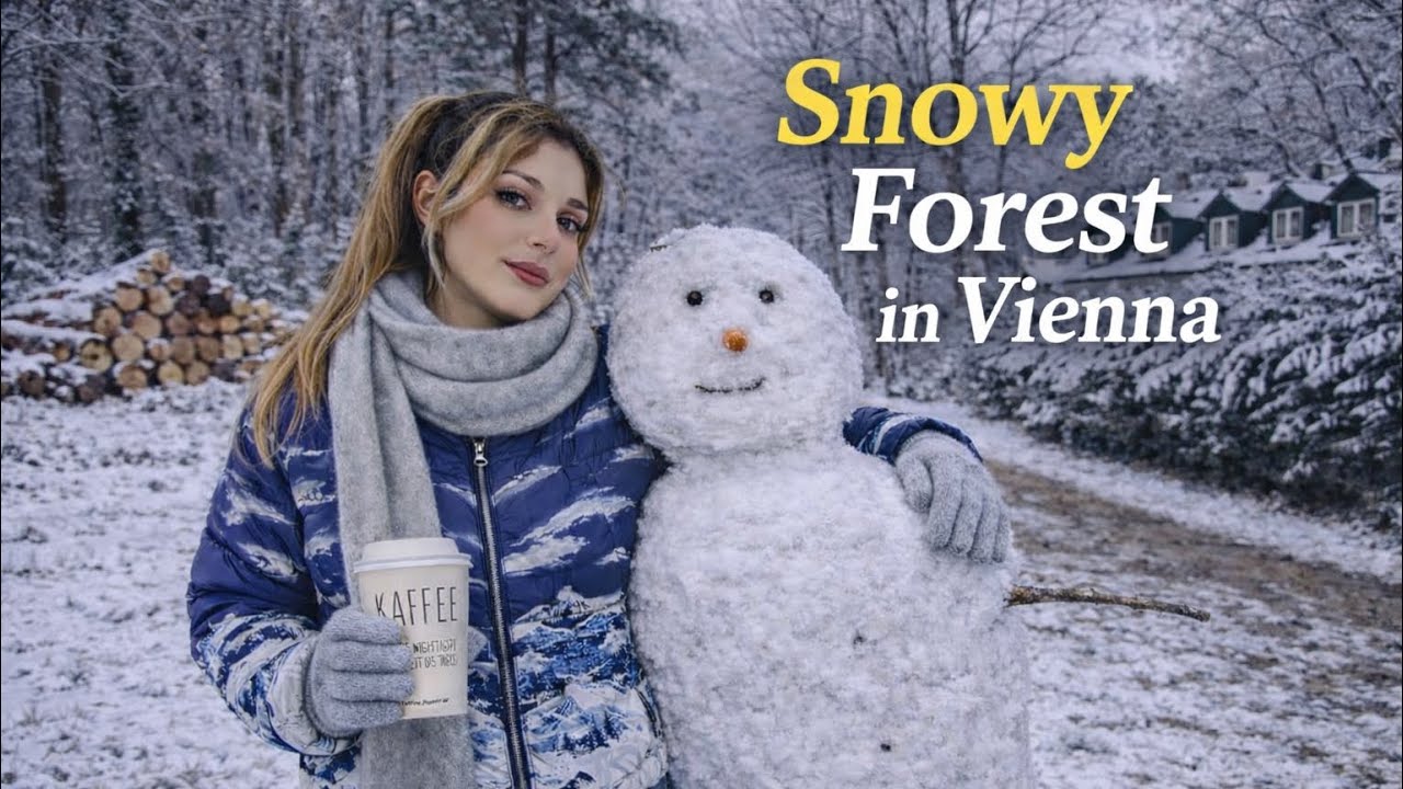 Vienna Snow Walk 4K ❄️ 2026 | Winter Forest, Austria 🇦🇹 | جنگل برفی وین