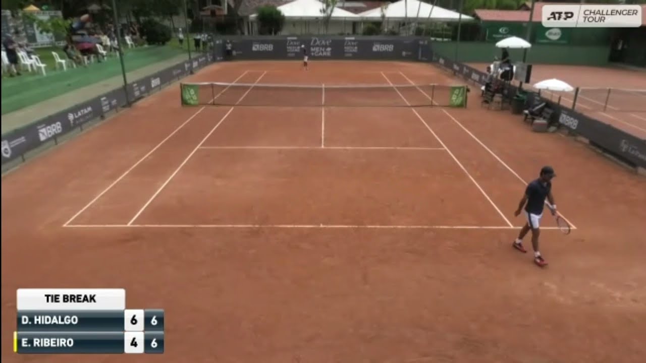 Diego Hidalgo (ECU) vs Eduardo Ribeiro (BRA), Blumenau challenger, Brazil, Q2