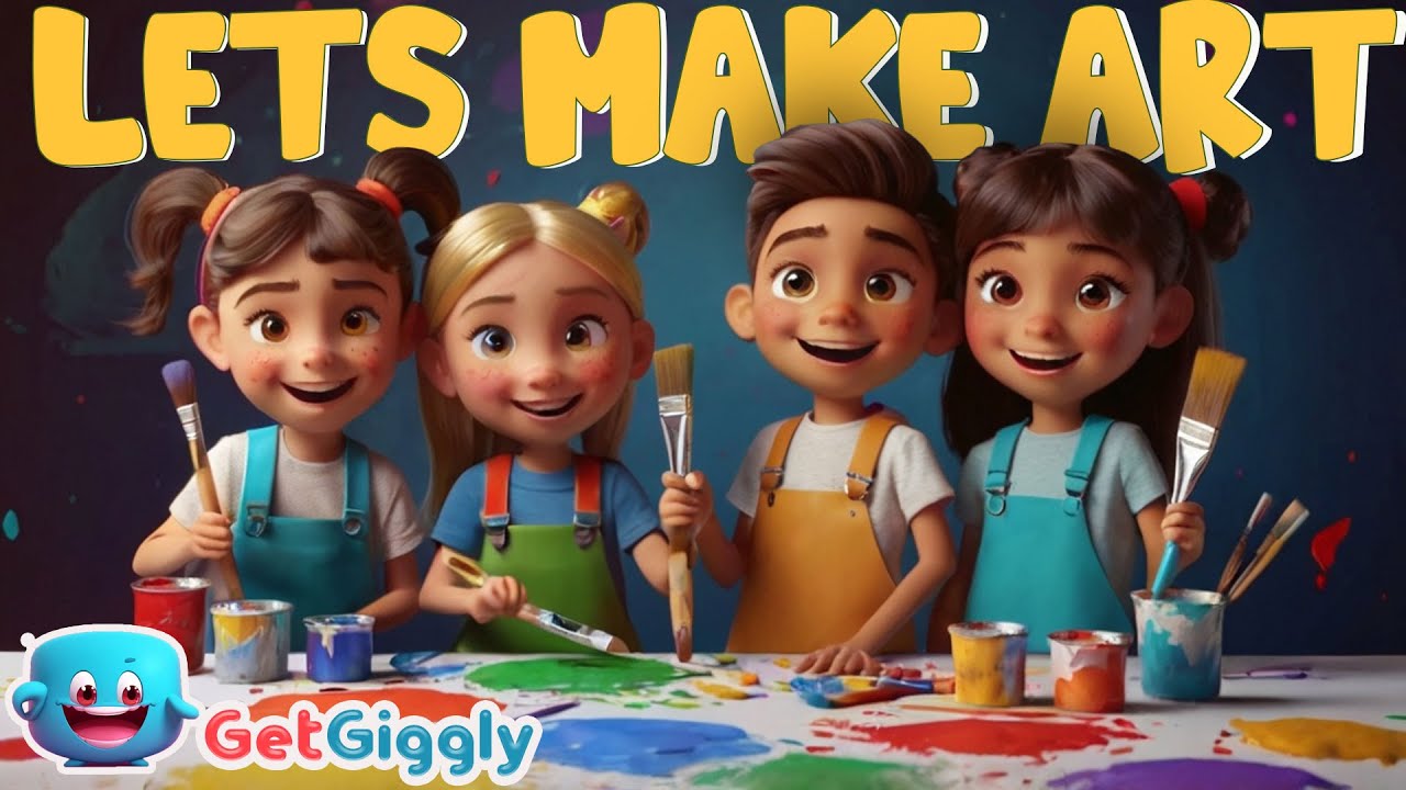 Let's Make Art| A Fun Kids' Song About Creativity and Imagination| GetGiggly Nursery Rhymes