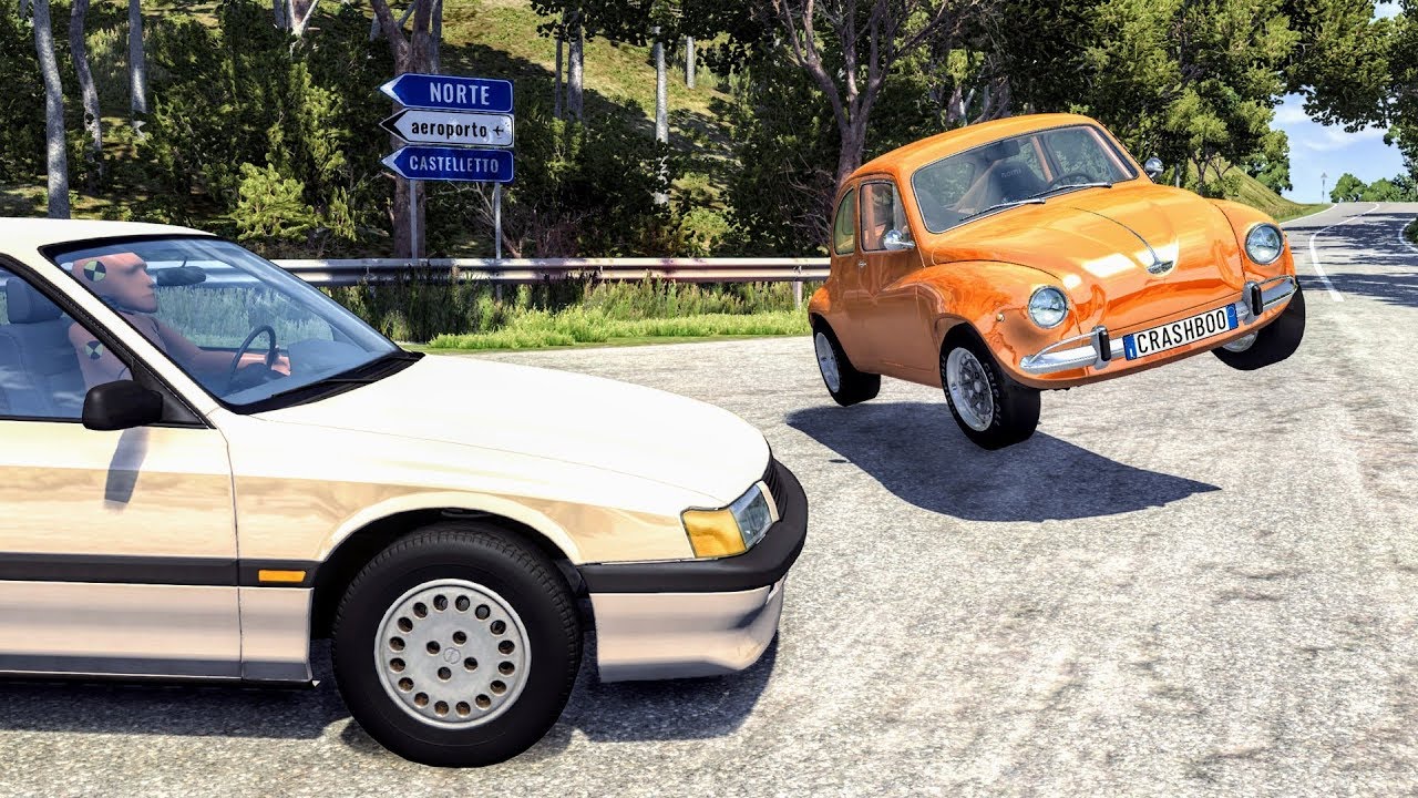 Realistic High Speed Crashes #43 - BeamNG Drive | CrashBoomPunk