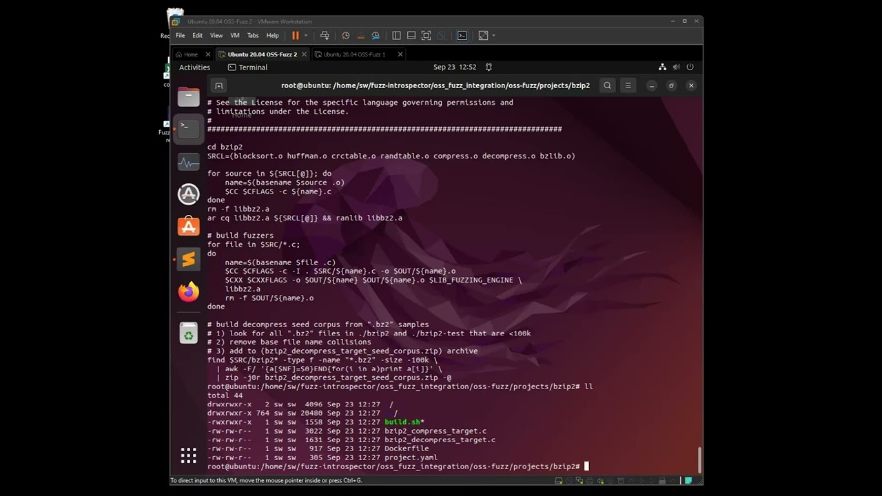 Using OSS-Fuzz to Improve the Fuzz Harness Code Coverage of BZIP2
