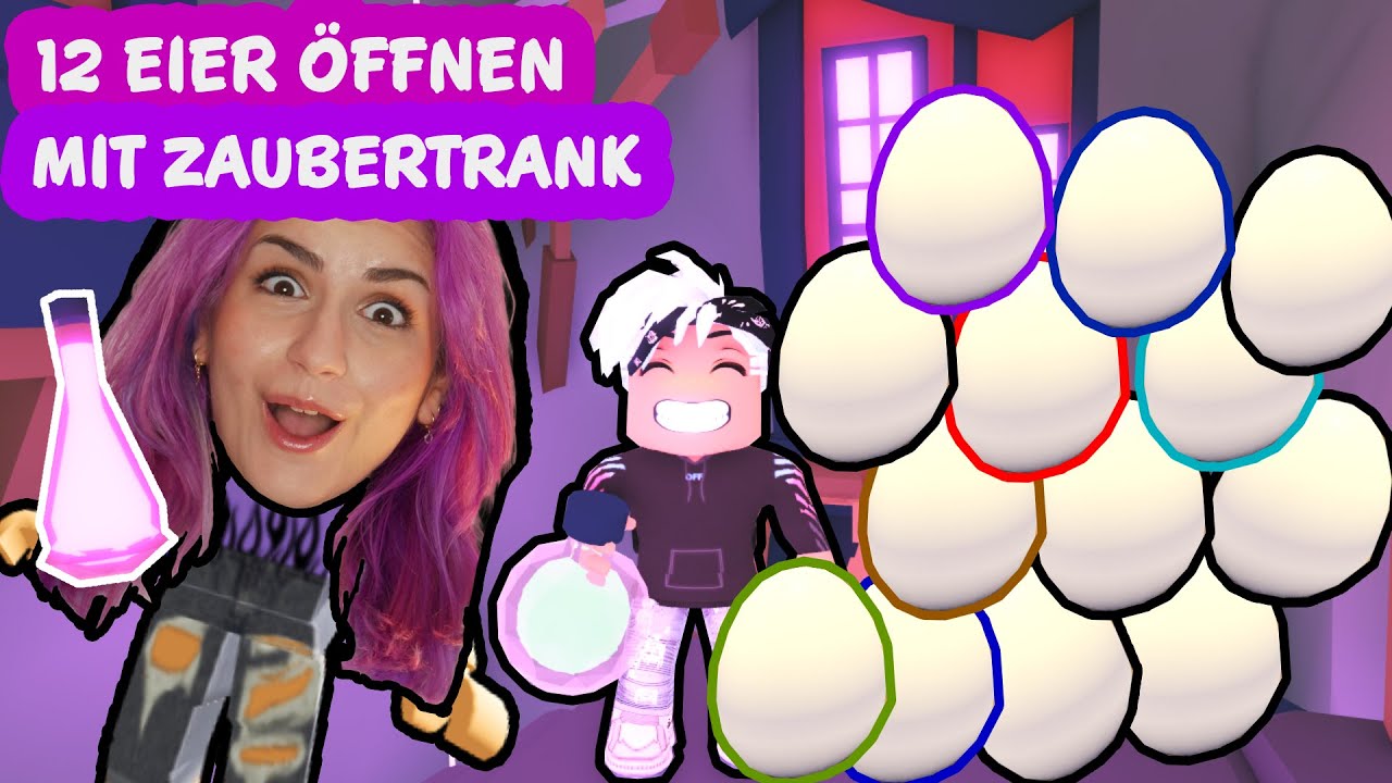 GROßE XXL PET EGG TEST BEI ADOPT ME! 12 Pet Eggs öffnen mit Zaubertränken 😨 Kaan + Dania testen es