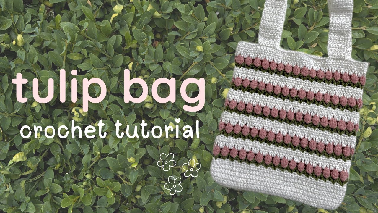 how to crochet a tulip stitch bag | beginner friendly tutorial
